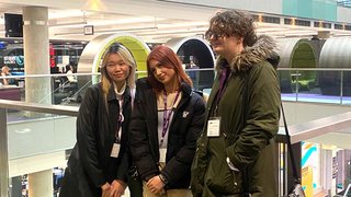 The Manchester College students visiting BBC